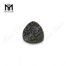 piedras druzy de ágata grande piedras preciosas druzy en forma de trillón