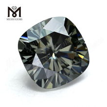 Precio de fábrica de 8 mm moissanite diamante cojín corte moissanite gris suelto precio por quilate