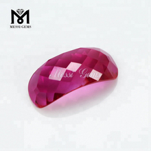 Piedra preciosa de corindón de buena calidad Precio de rubí de corte elegante Rubí sintético