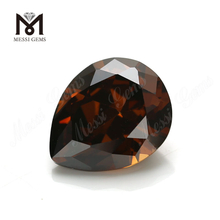 piedras de zirconia cúbica de color café sintético de fábrica de wuzhou