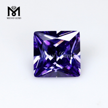 Zirconia cúbica de piedra suelta de corte cuadrado de alta calidad a precio de fábrica de Wuzhou