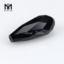 Forma de lágrima 6 x 15 Piedra de cristal negra