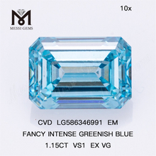1.15CT VS1 EX VG EM FANCY INTENSE VERDE AZUL ​CVD Diamantes en venta LG586346991 
