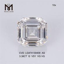 3.38ct COMO 3ct diamante sintético barato cvd diamante precio al por mayor