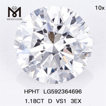 1.18CT D VS1 3EX Hthp Fabricación de diamantes sueltos Diamante HPHT LG592364696