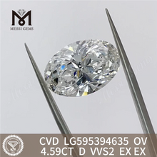 4.59CT D VVS2 EX EX OV 4.5ct CVD Diamante suelto LG595394635