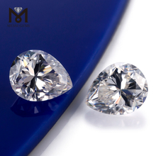 Piedras preciosas sueltas de gran tamaño al por mayor juego de colores o fuego pera Wuzhou Moissanite