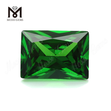 Piedra preciosa cz verde de zirconia cúbica al por mayor de 10x14 mm con corte de bagutte más vendido