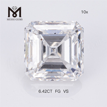 6.42ct FG VS corte princesa diamante cultivado en laboratorio más grande envío rápido