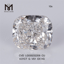4.01CT G cvd laboratorio crecido fabricantes de diamantes vs1 cvd diamantes sintéticos sueltos para joyería