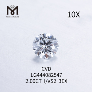 Diamantes redondos de laboratorio I VS2 de 2 quilates Grado de corte EX
