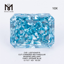 5.11CT VS1 VG EX CVD CORTADO RECTANGULAR MODIFICADO BRILLANTE Fancy Blue Diamond LG574344518
