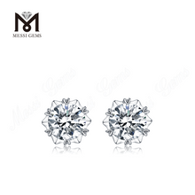 Messi Gems Simple Design Stud Earring 1quilat Moissanite Diamond Jewelry