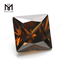 Piedra preciosa de zirconia cúbica sintética a precio de fábrica corte cuadrado 10x10mm offee cz